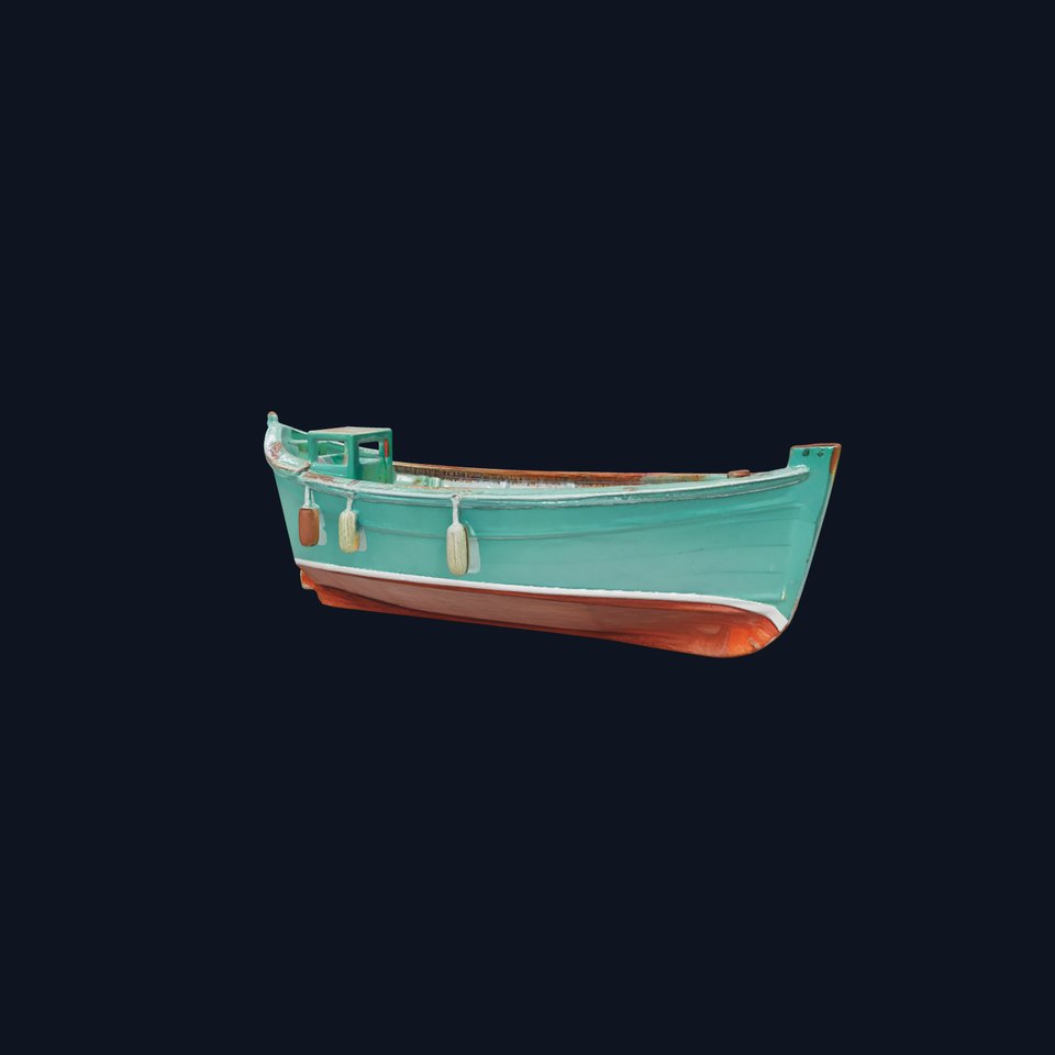 Vintage Turquoise Boat model pack viewer poster