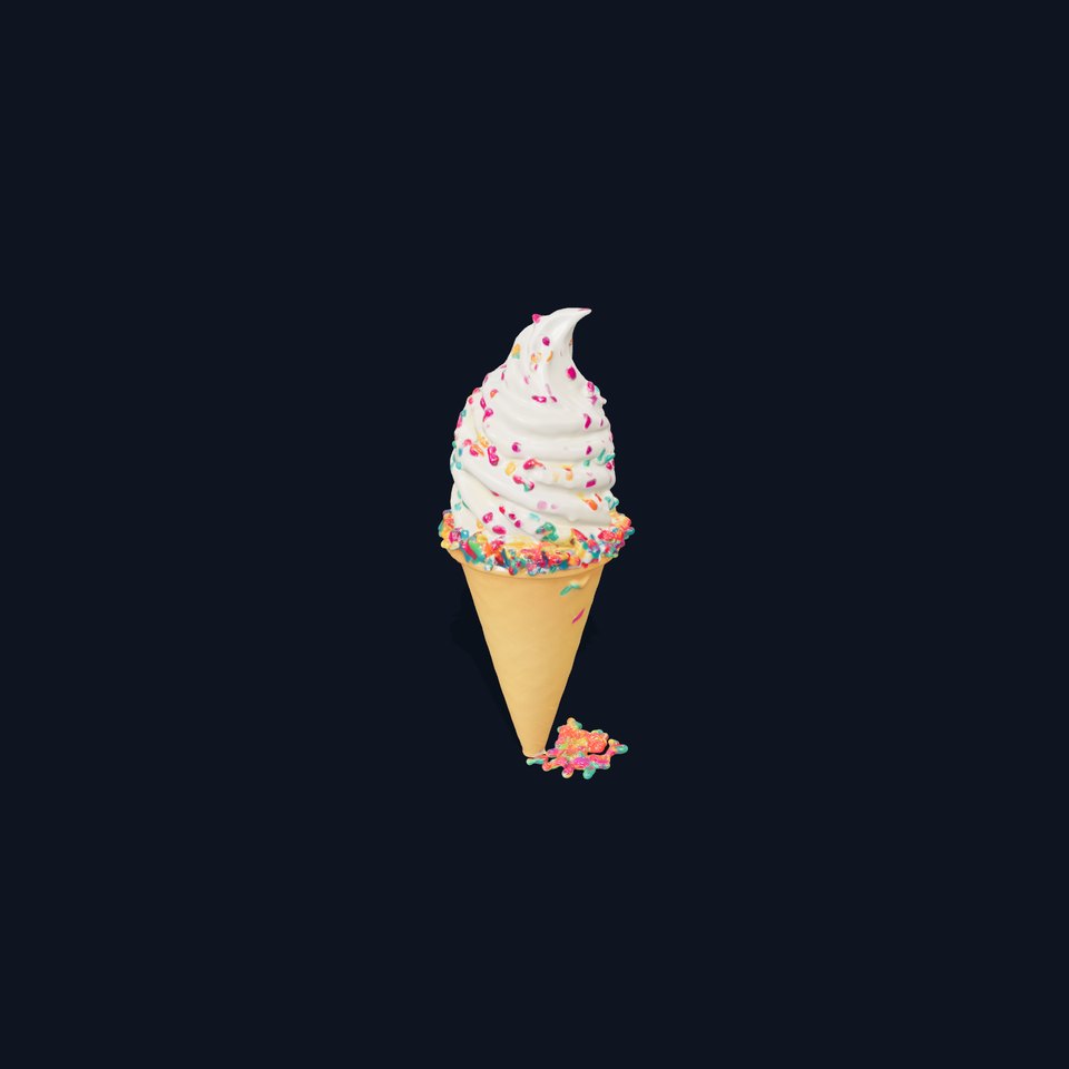 Vanilla Cone Sprinkles model pack viewer poster