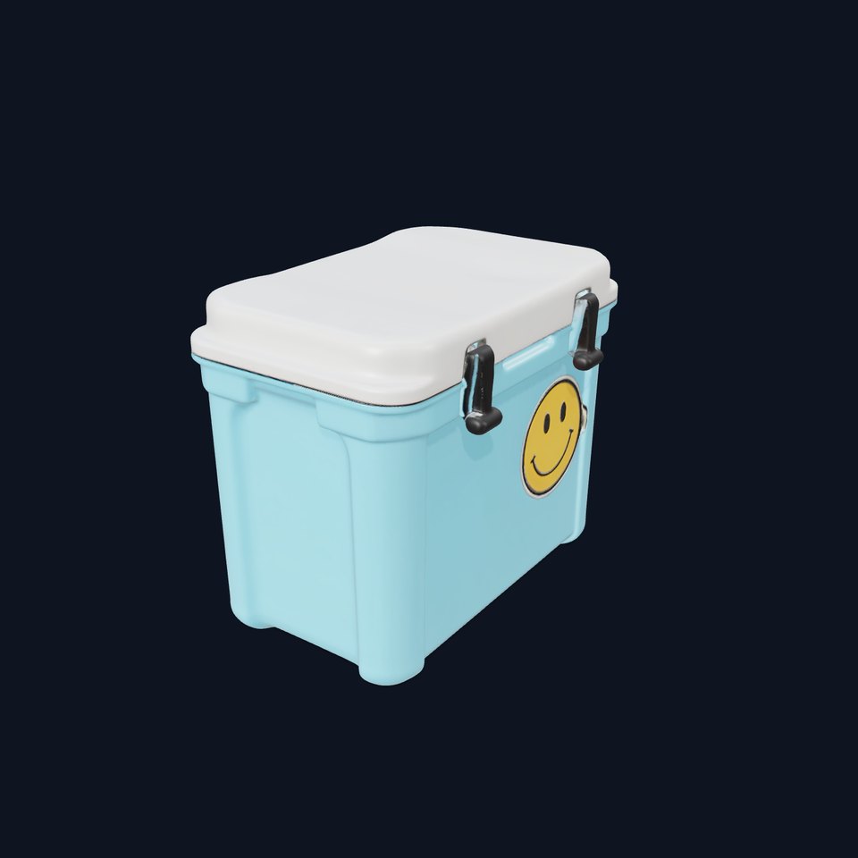 Blue Cooler Box model pack viewer poster