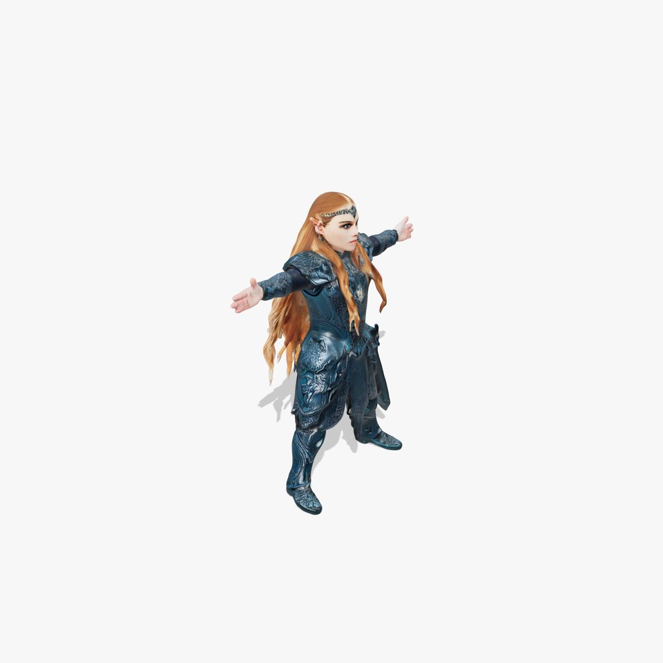 Elven Warrior Armor model pack viewer poster