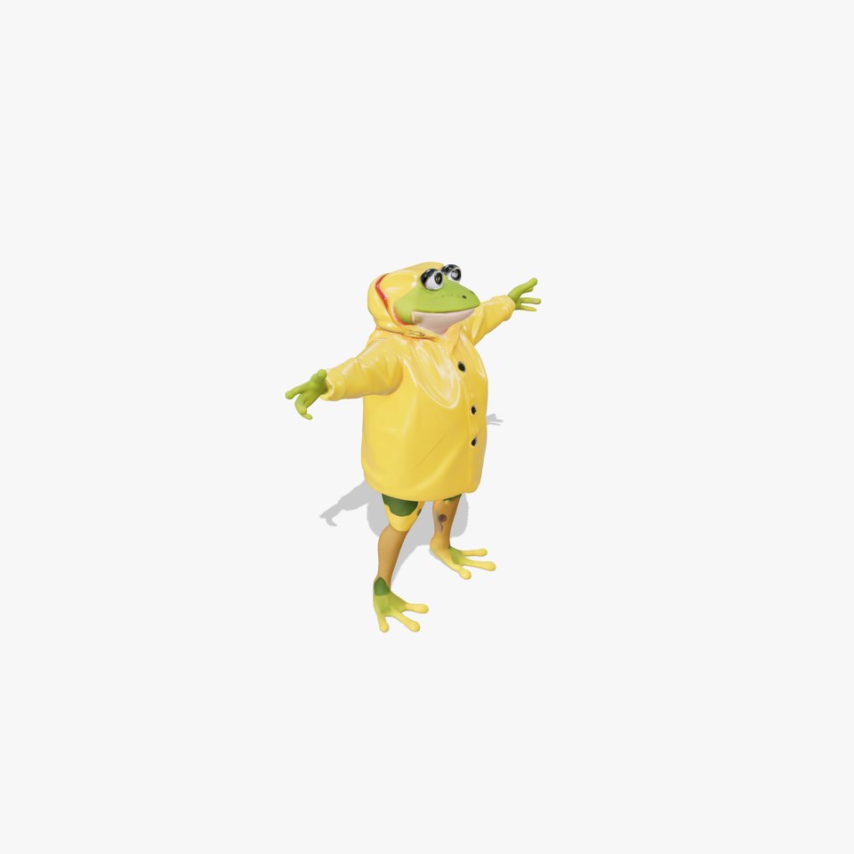 Cheerful Frog Raincoat model pack viewer poster