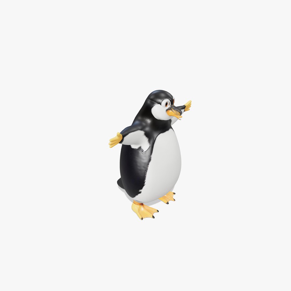 Animated Penguin Character model pack viewer poster