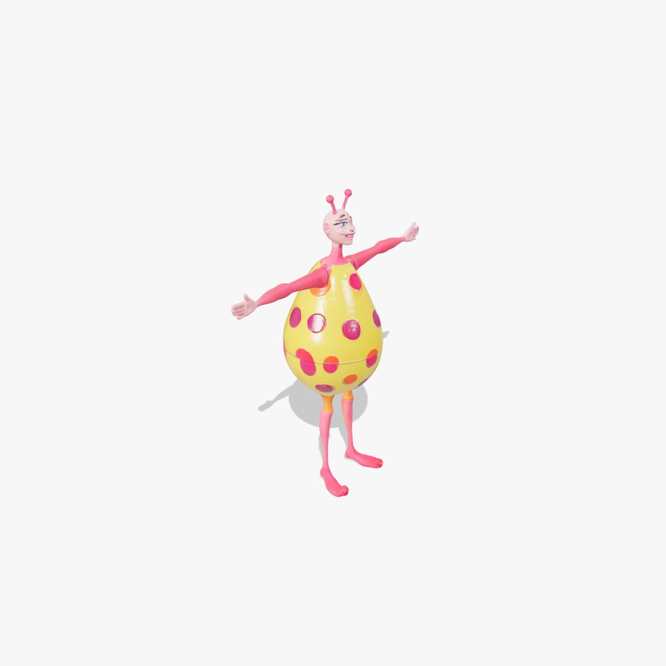 Polka Dot Alien model pack viewer poster