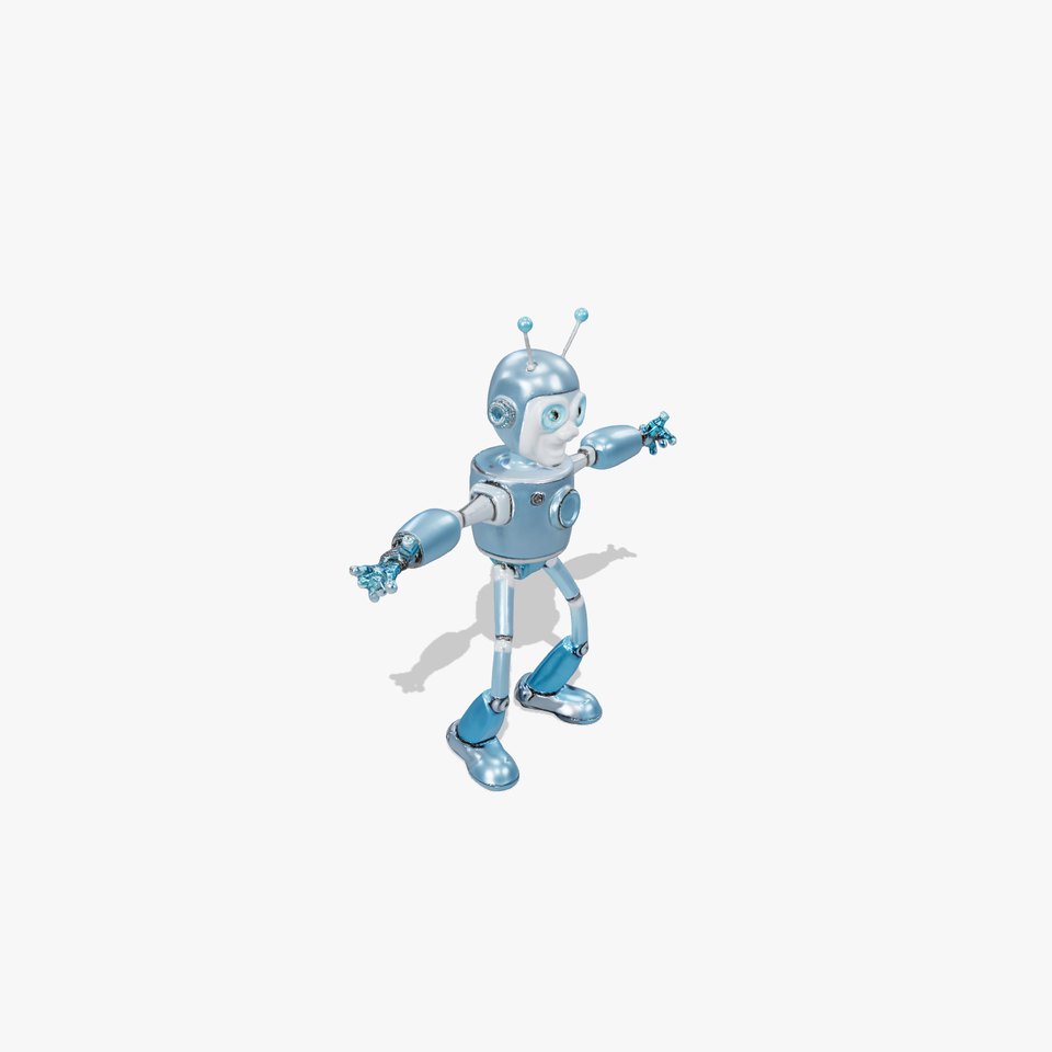 Friendly Blue Robot model pack viewer poster