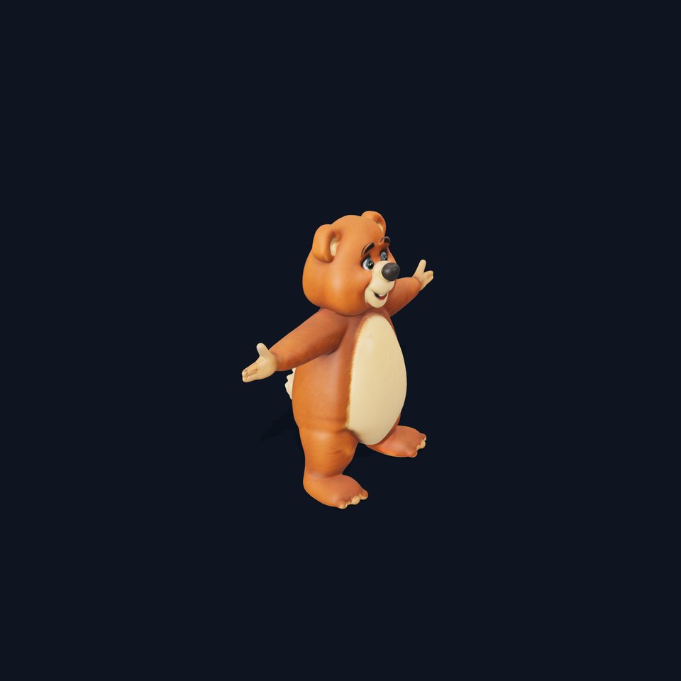 Friendly Bear Character model pack viewer poster