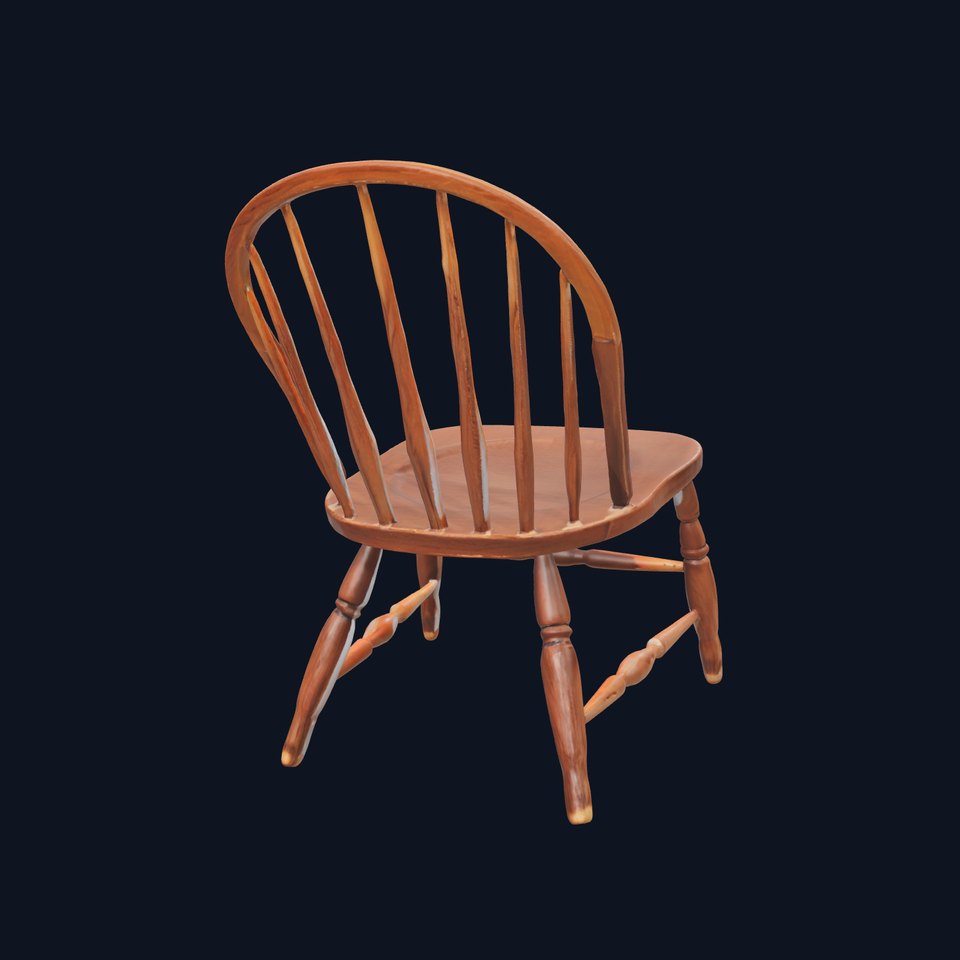 Classic Wooden Chair model pack viewer poster