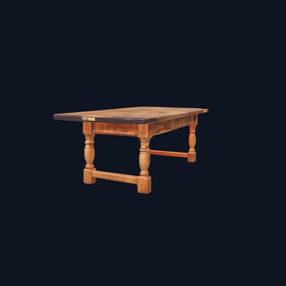 Rustic Oak Table model pack viewer poster
