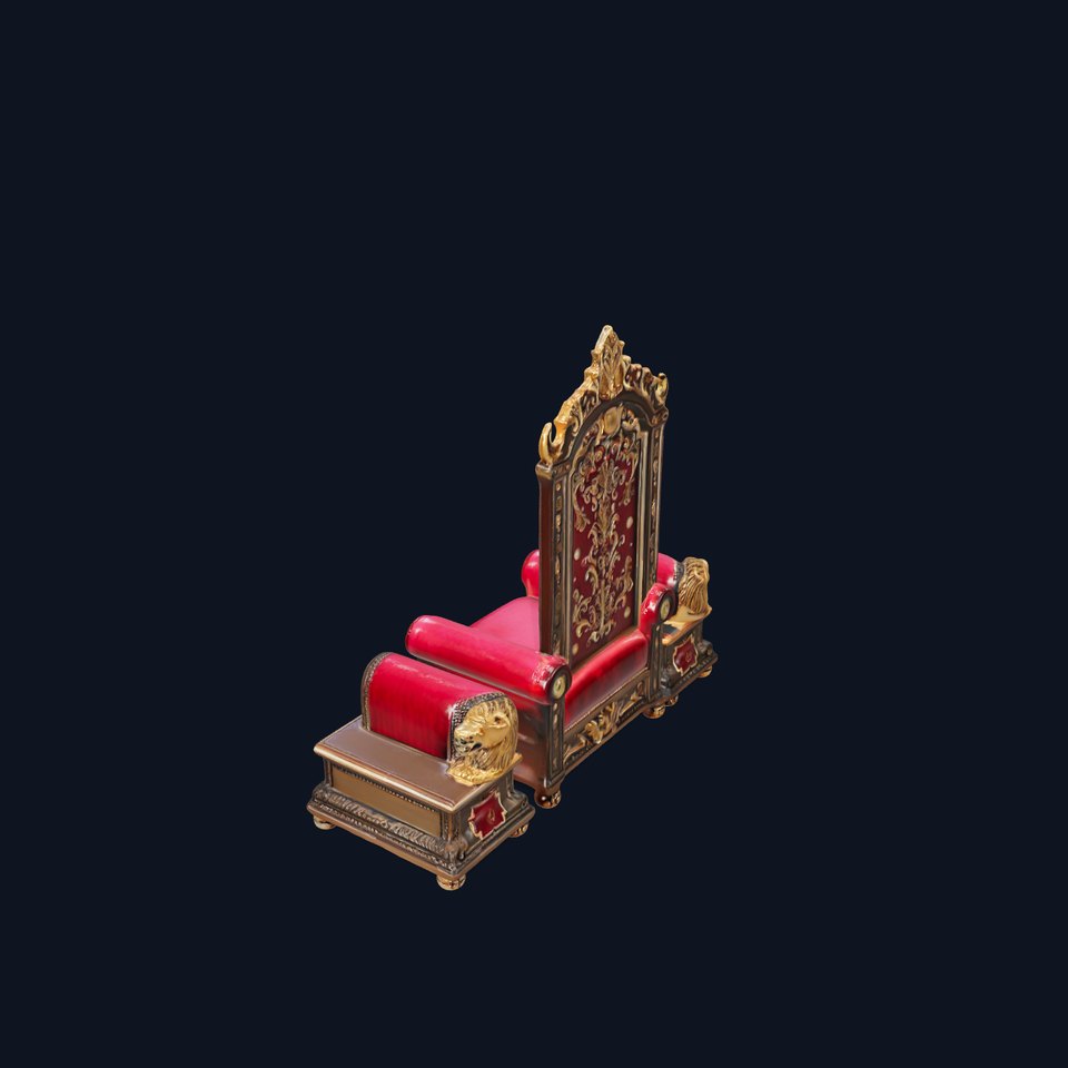 Royal Red Throne model pack viewer poster