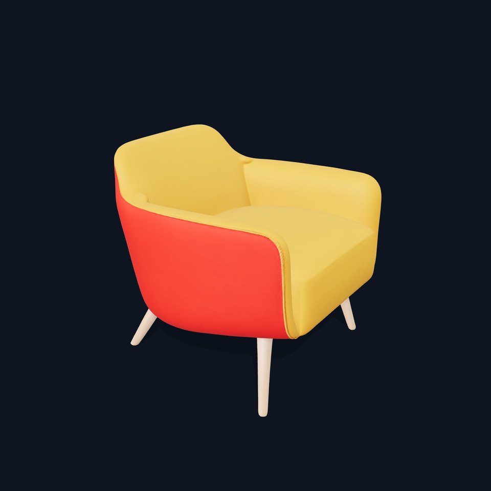 Vibrant Armchair model pack viewer poster