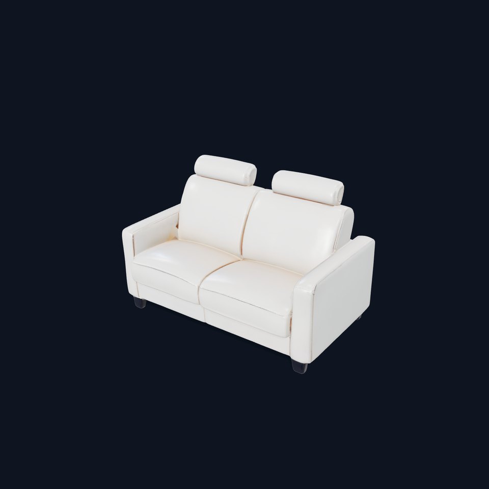 Elegant Cream Sofa model pack
