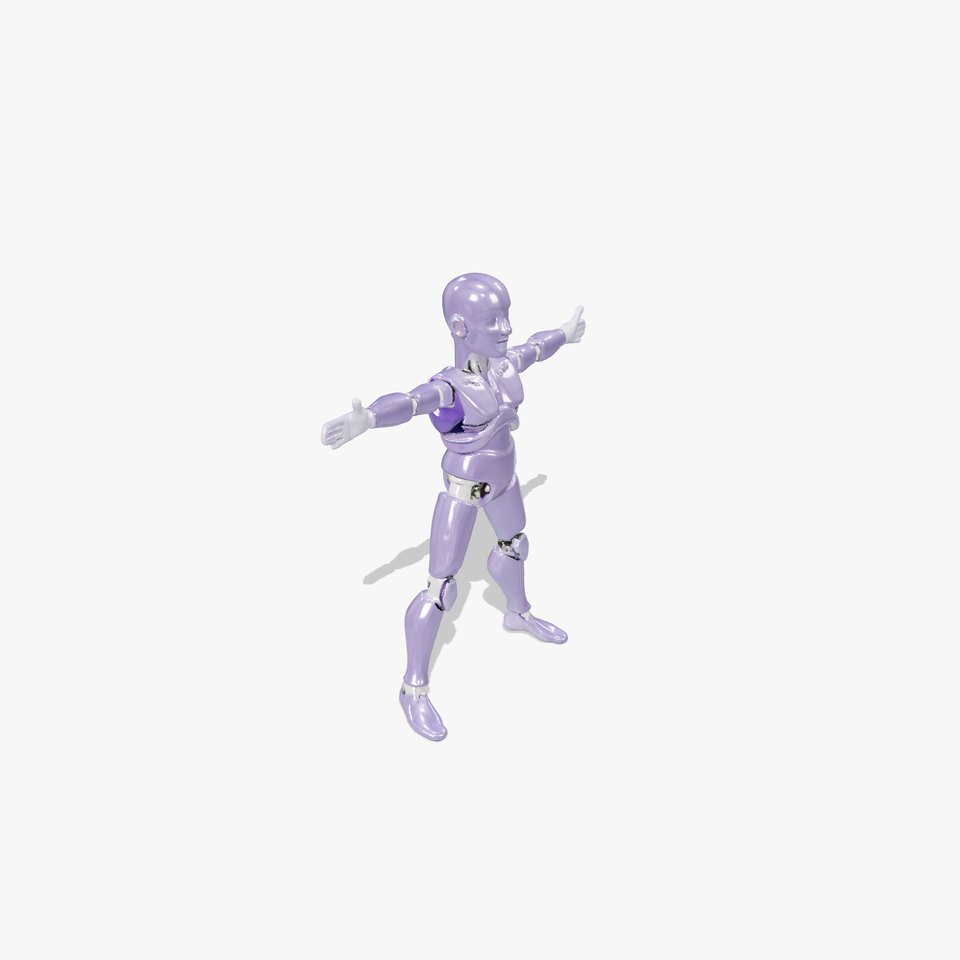 Purple Articulation Dummy model pack viewer poster