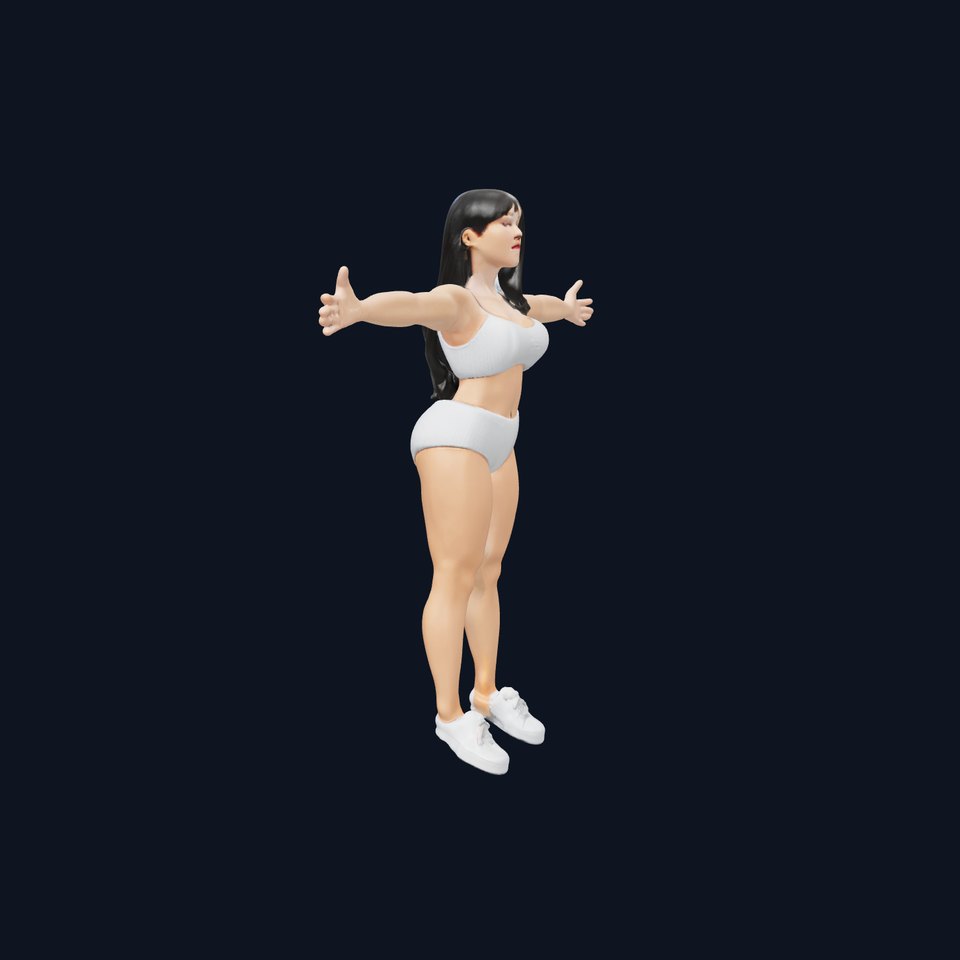 Casual Attire Female model pack viewer poster