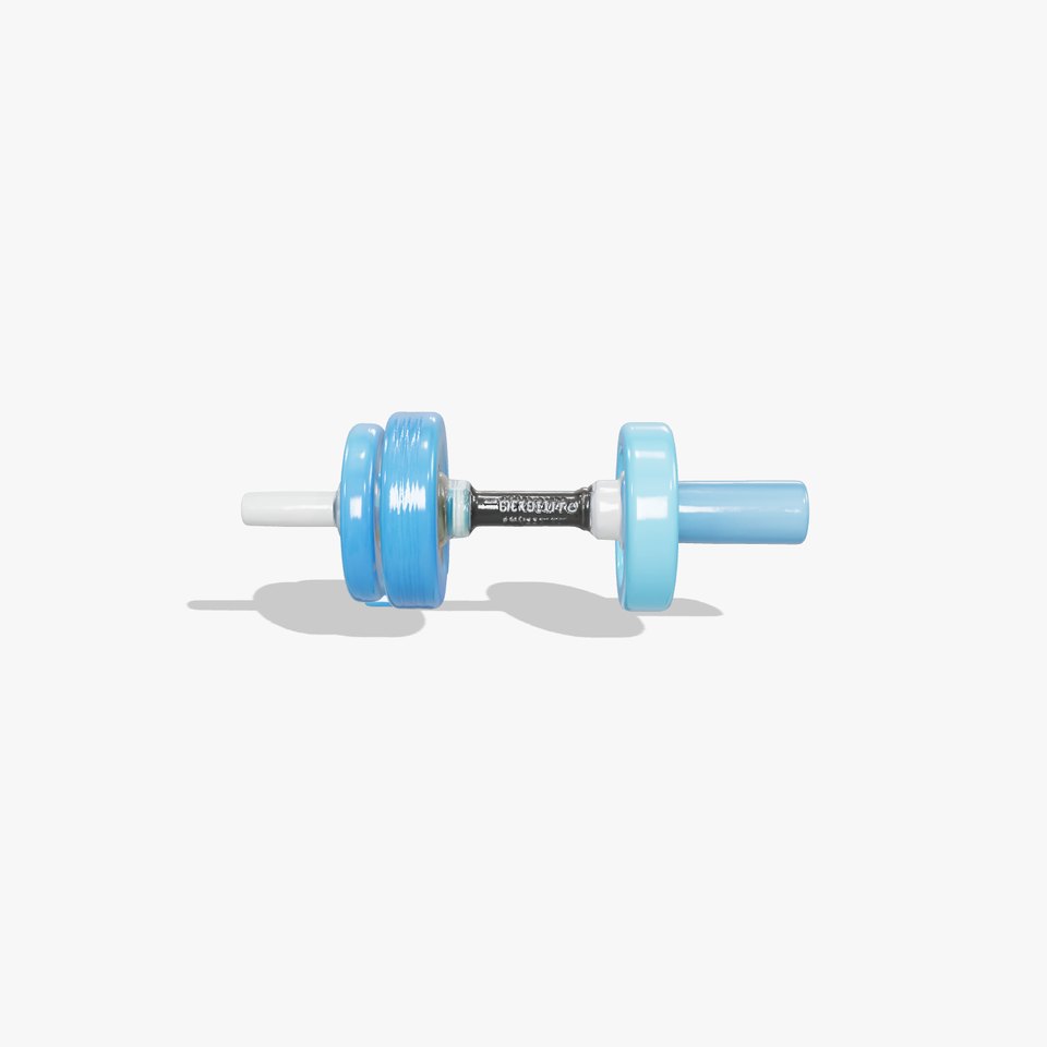 Blue Fitness Dumbbell model pack viewer poster