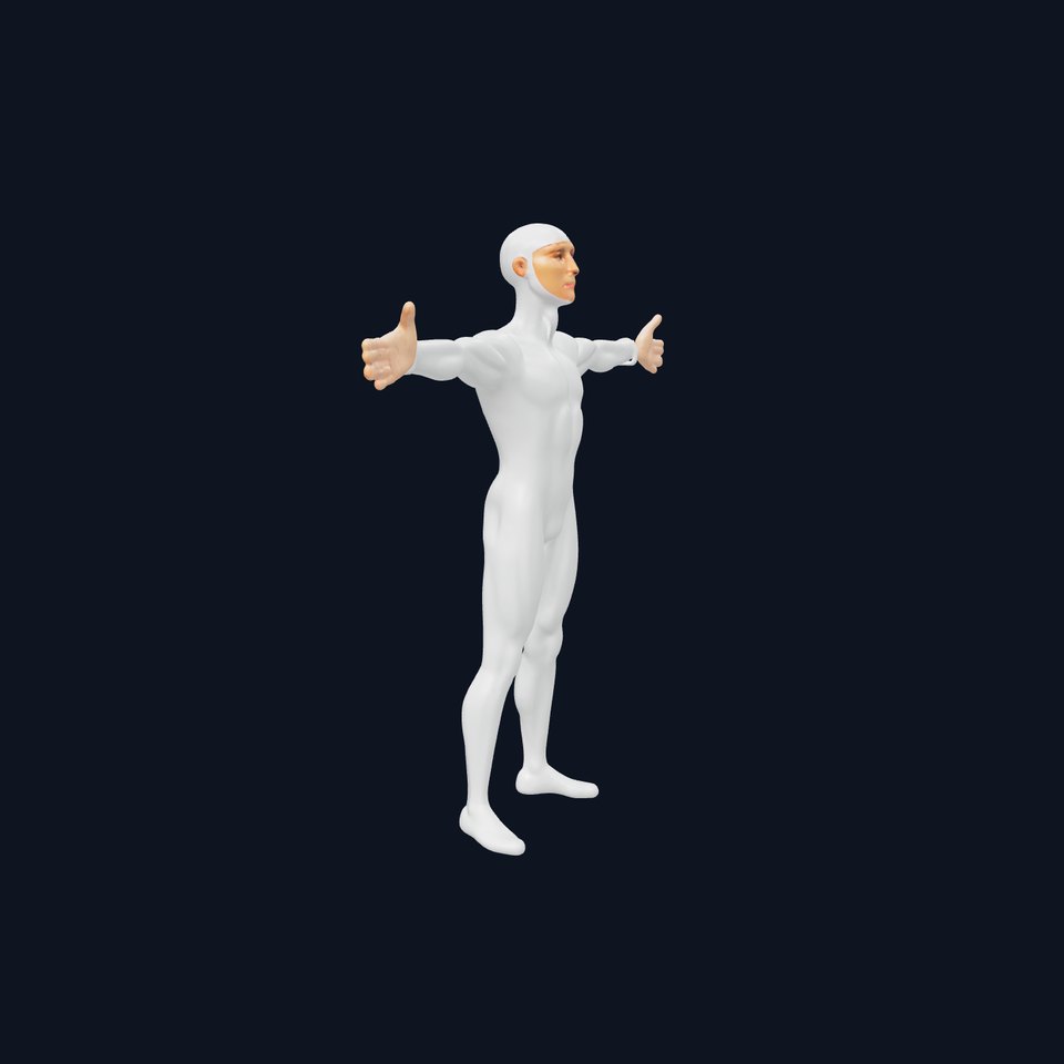 Sleek White Human model pack viewer poster