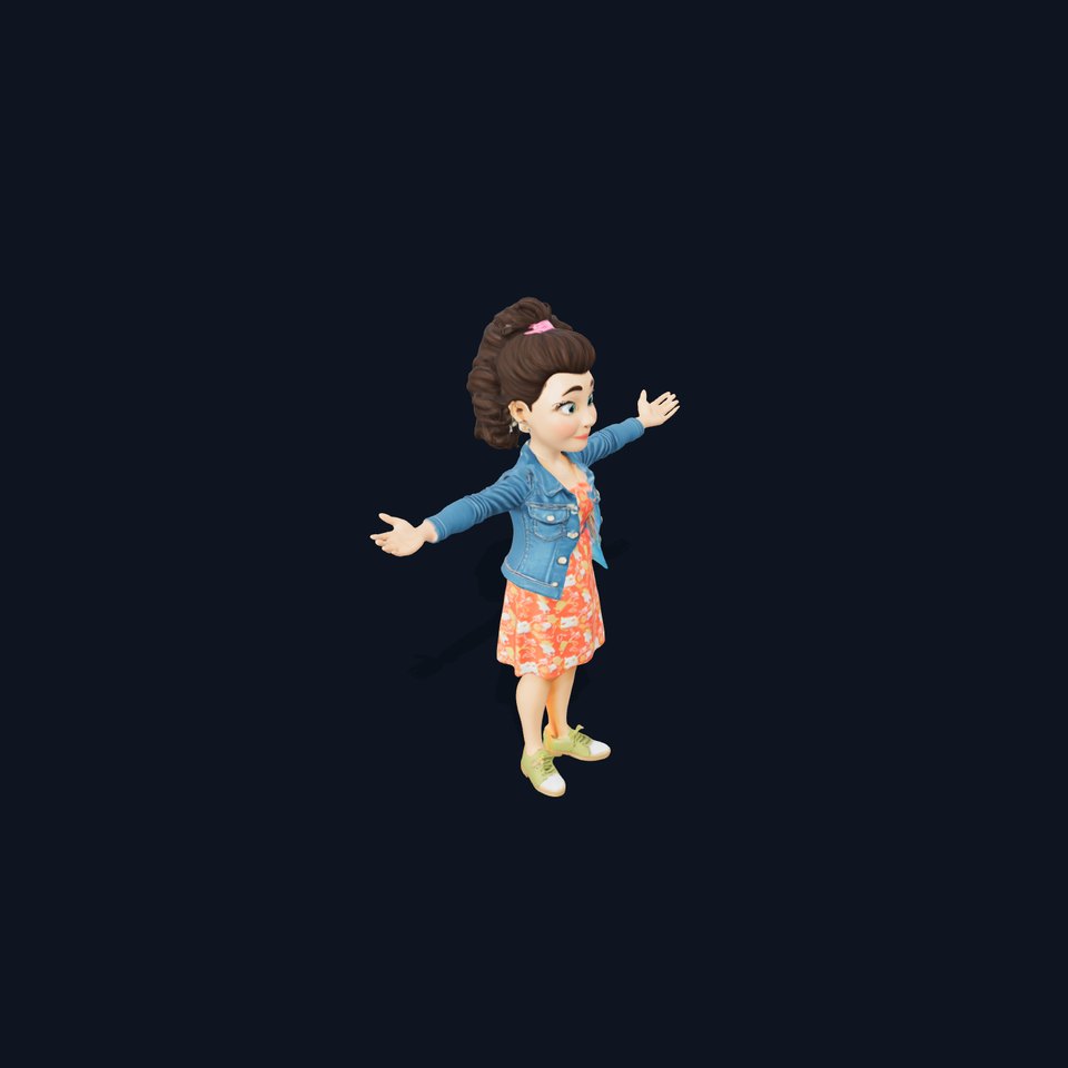 Cheerful Character Outfit model pack viewer poster