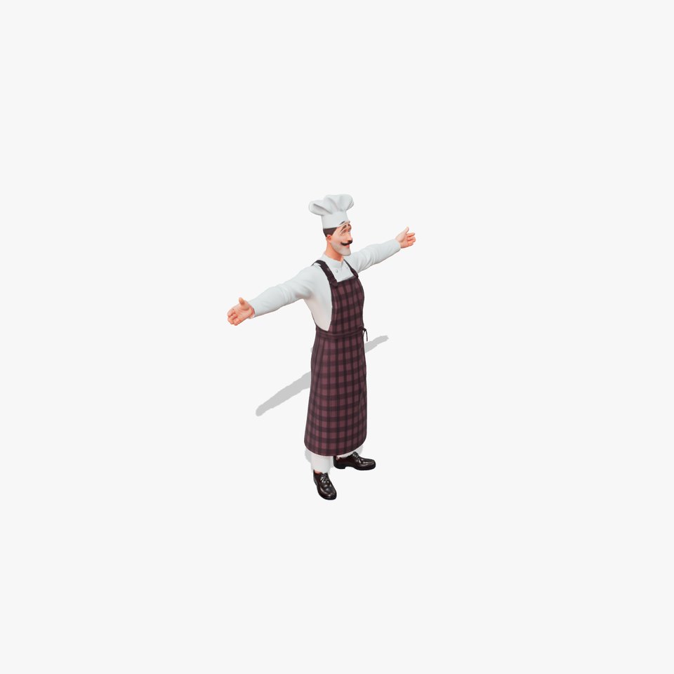 Classic Chef Character model pack viewer poster