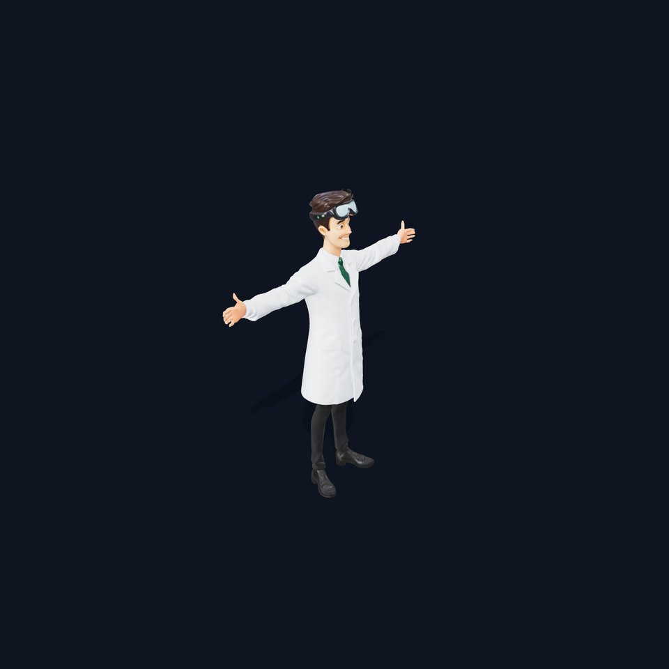 Scientist Character model pack viewer poster