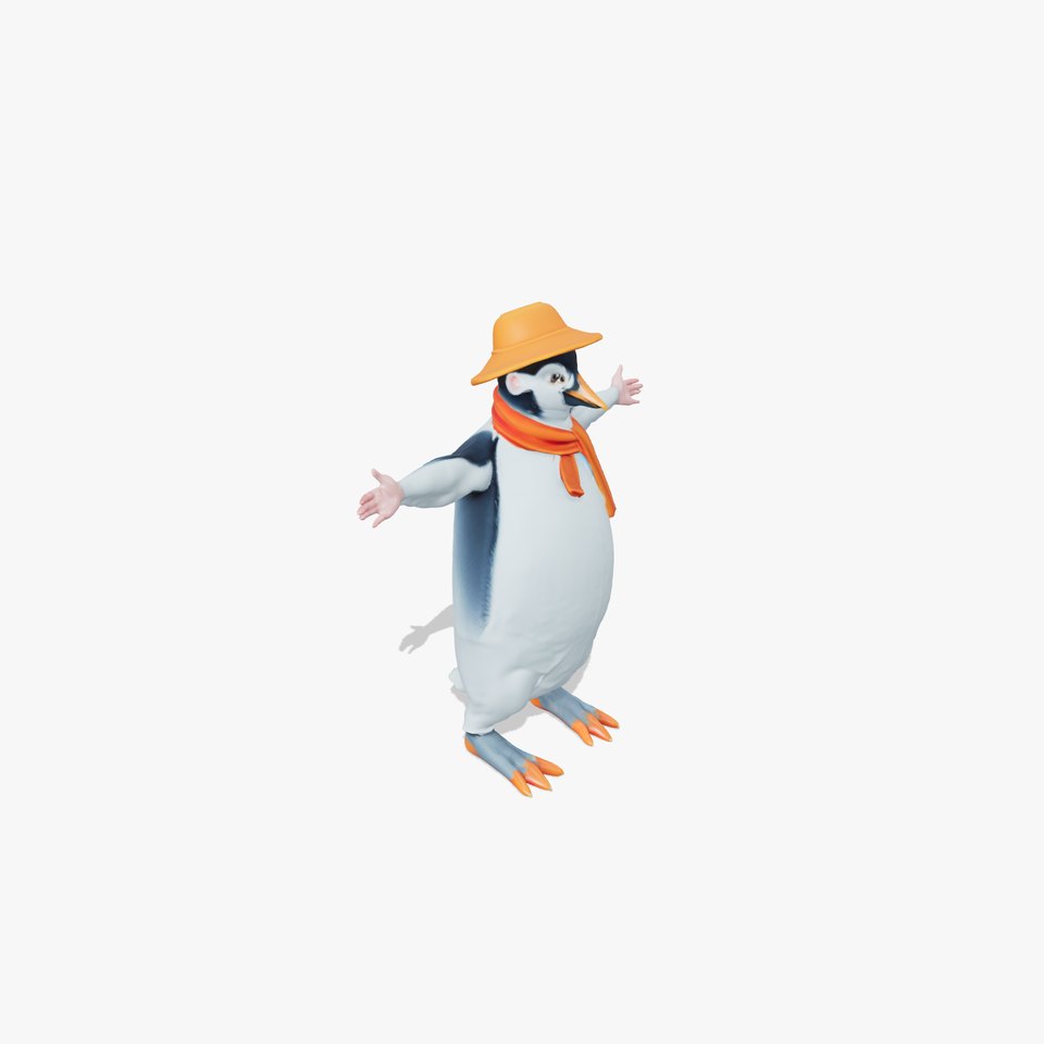 Cheerful Penguin model pack viewer poster