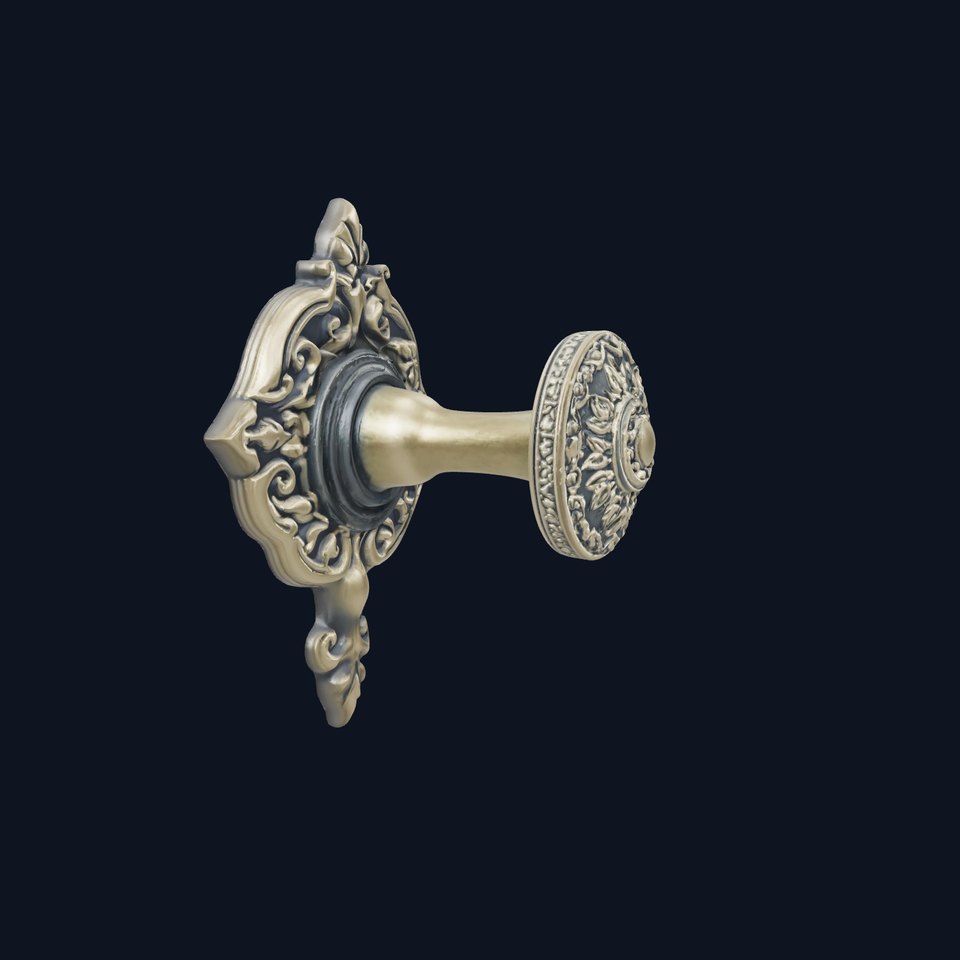 Ornate Brass Doorknob model pack viewer poster