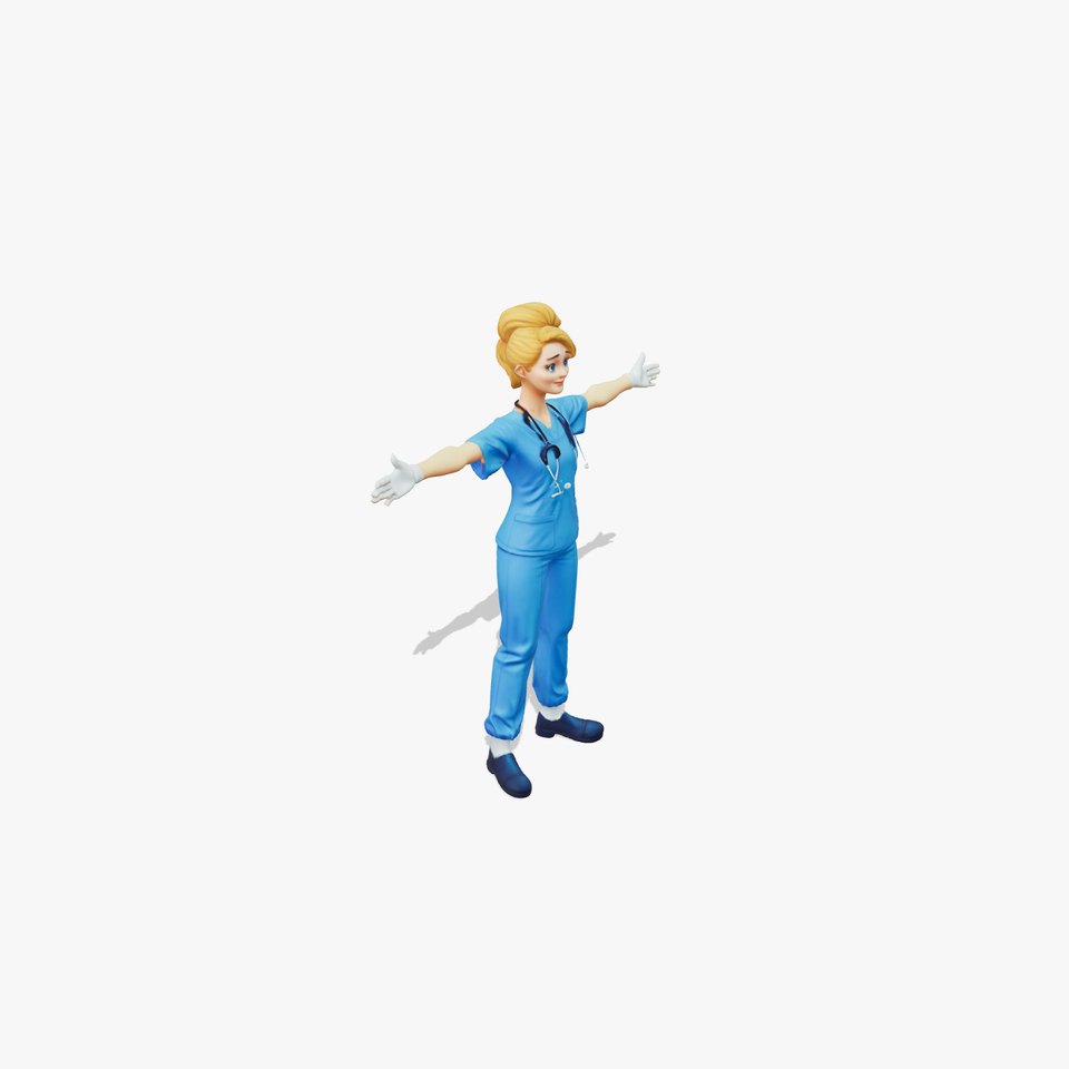 Blue Medical Professional model pack viewer poster