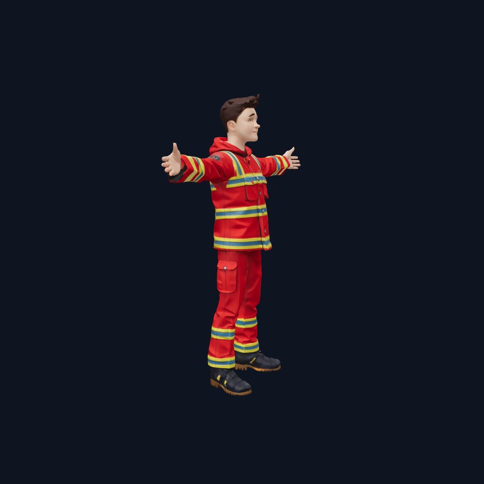 Firefighter Uniform model pack viewer poster