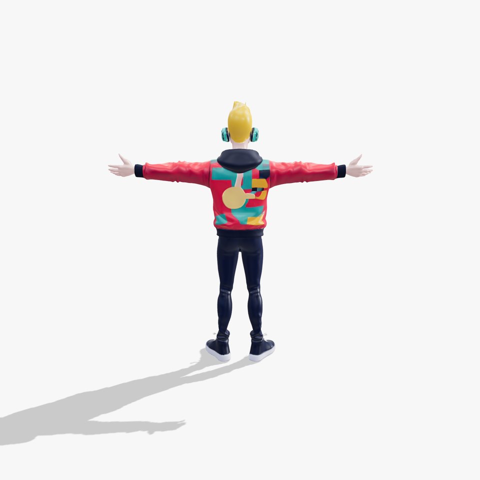 Colorful Gamer Attire model pack viewer poster