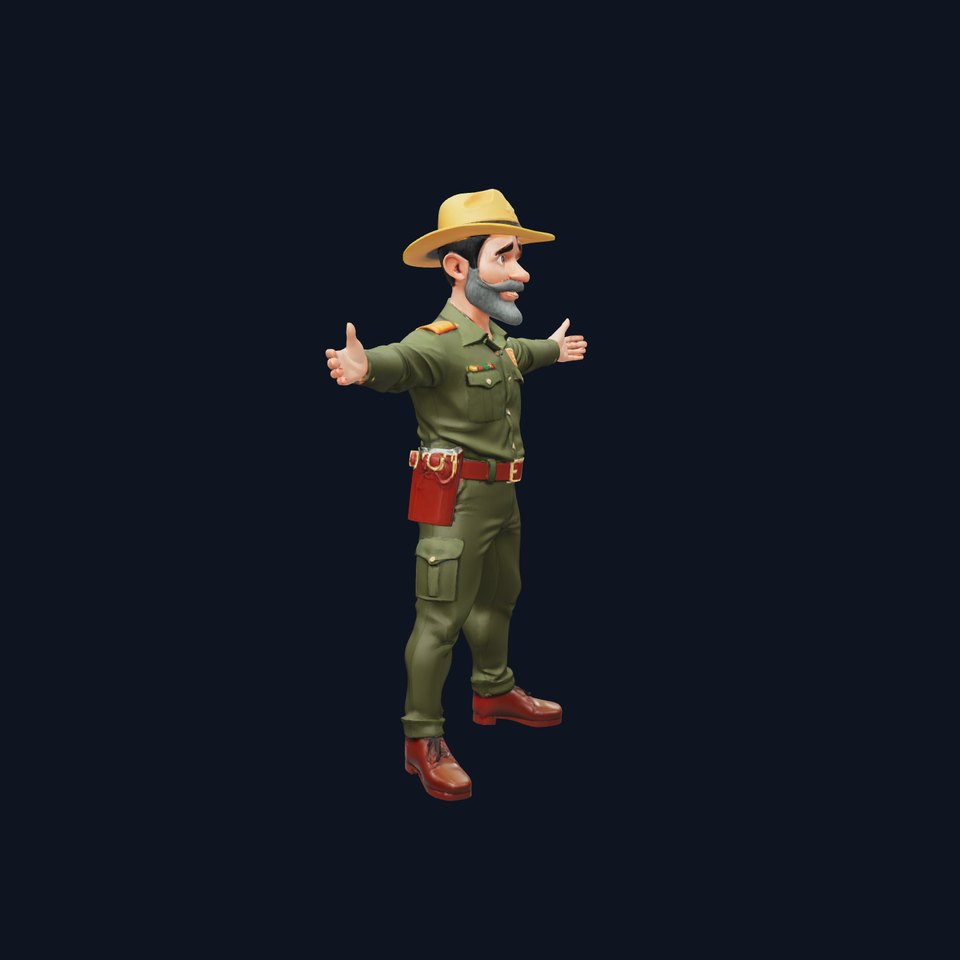 Cartoon Ranger Outfit model pack viewer poster