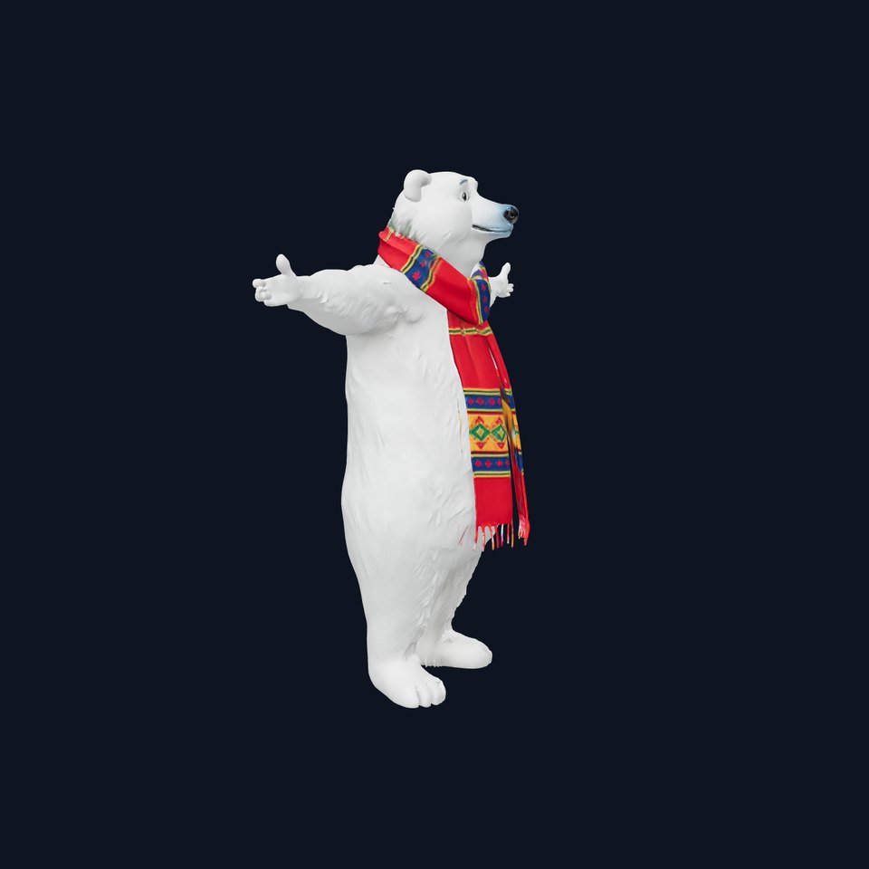 Cheerful Polar Bear model pack viewer poster