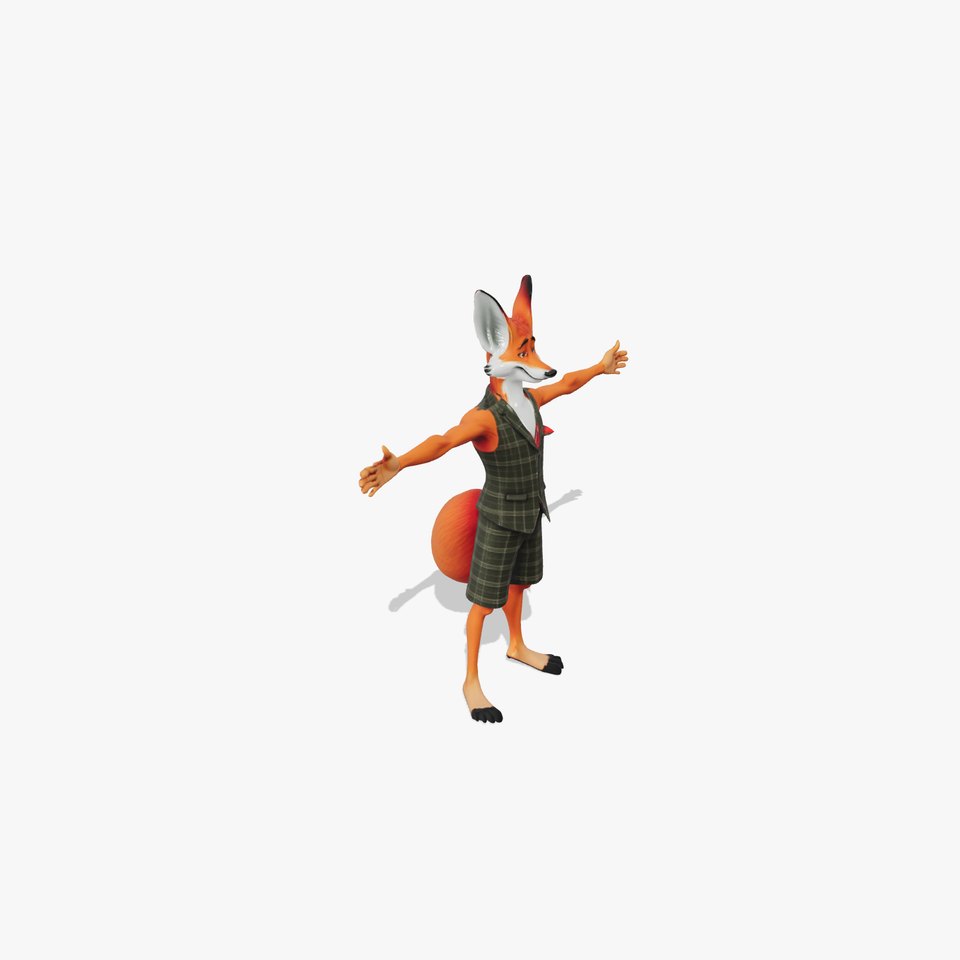 Charming Fox Character model pack viewer poster