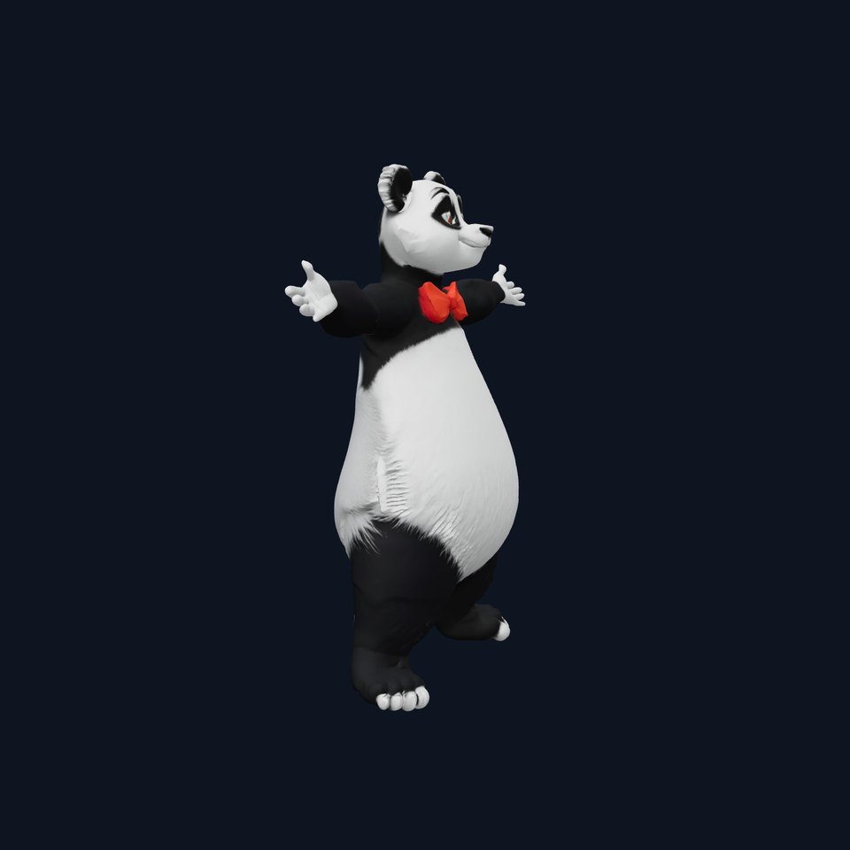 Charming Panda Figure model pack viewer poster