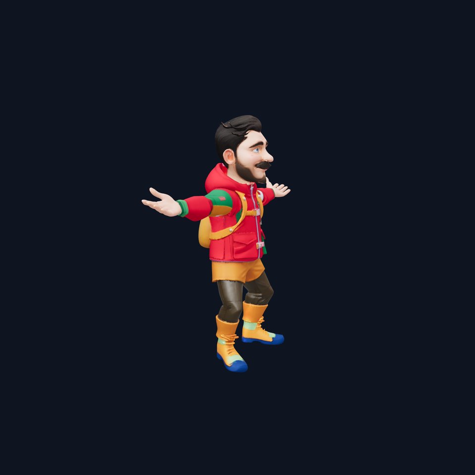 Colorful Adventurer model pack viewer poster