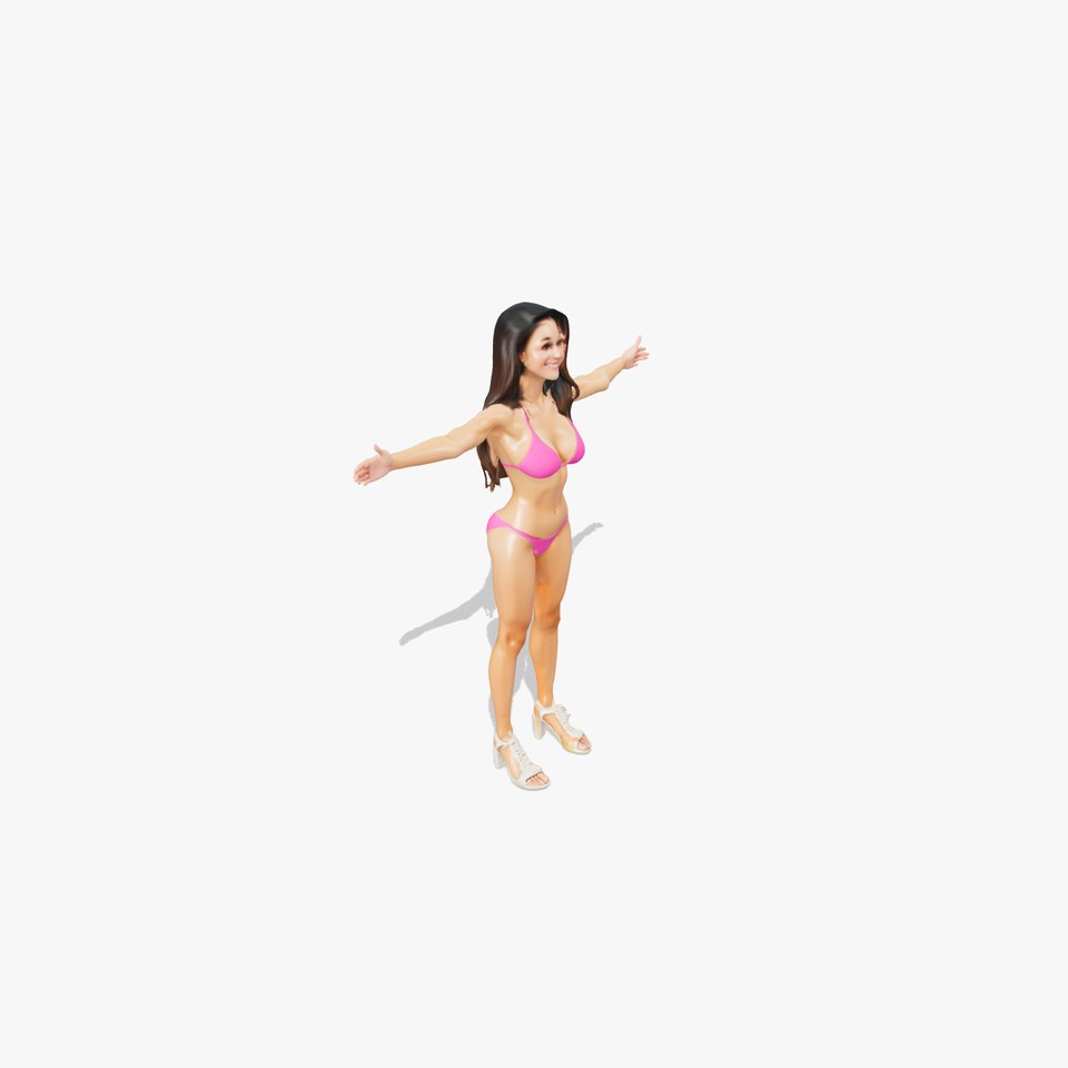 Vibrant Pink Bikini Character model pack viewer poster