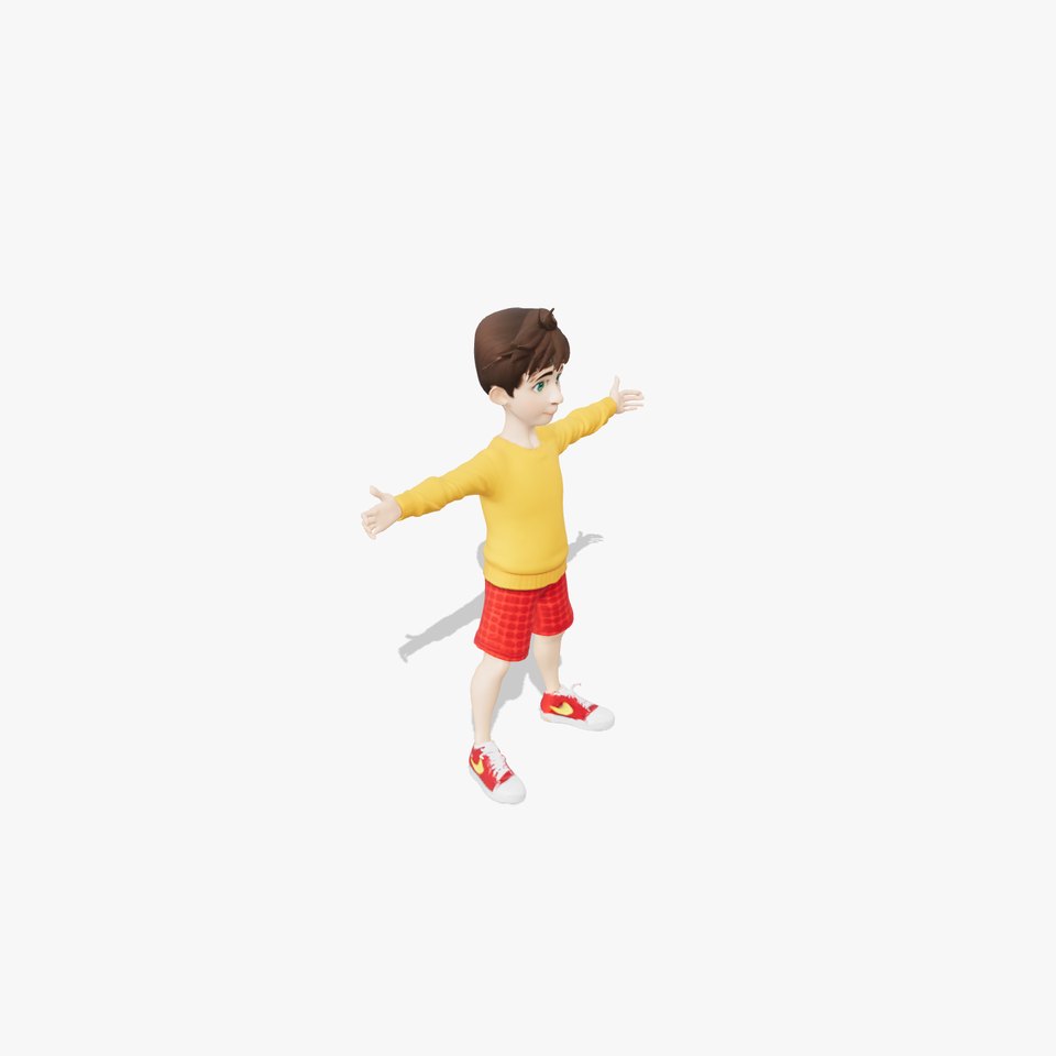 Youthful Animated Character model pack viewer poster