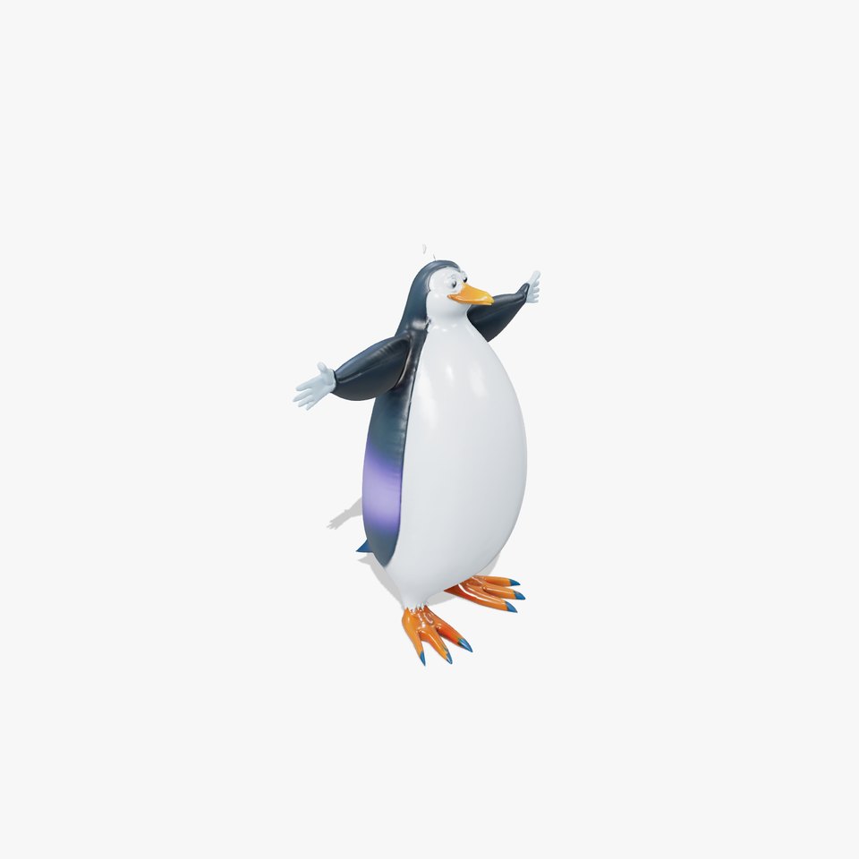 Expressive Penguin Character model pack viewer poster