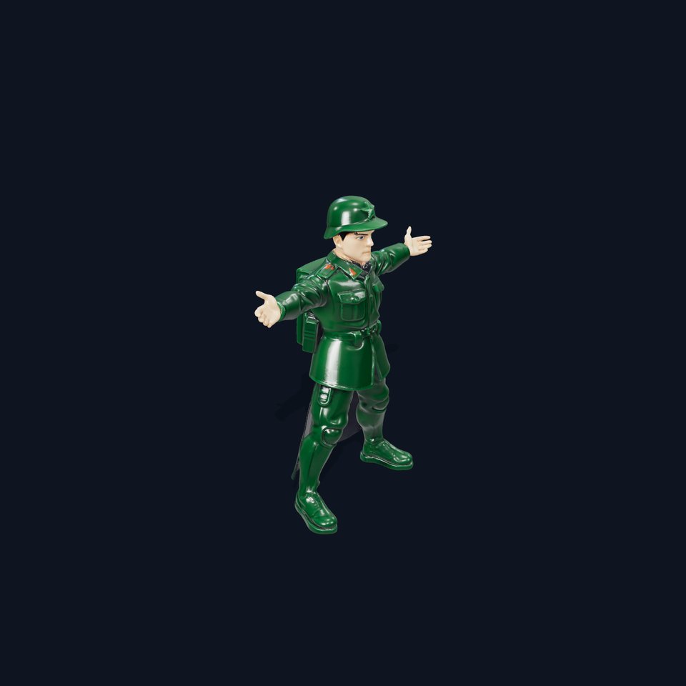 Military Soldier Green model pack viewer poster