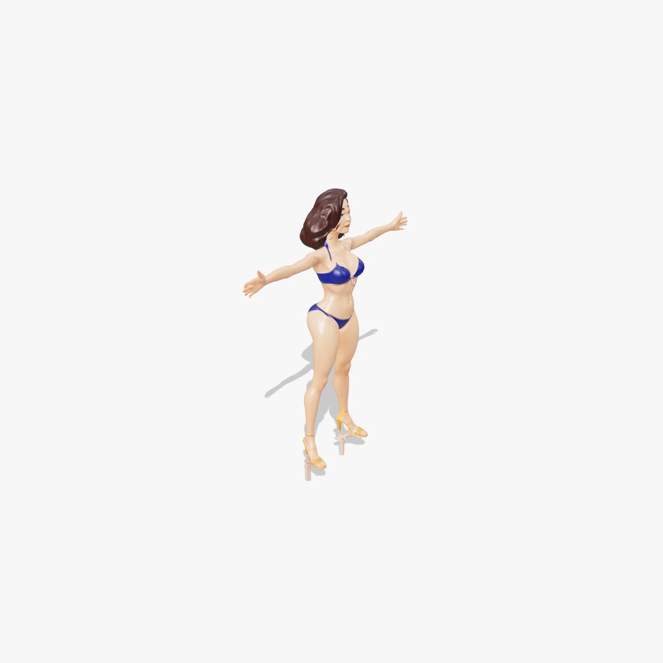 Stylish Bikini Pose model pack viewer poster