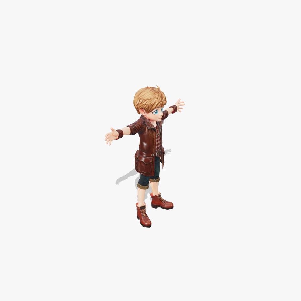 Adventure Kid Character model pack viewer poster