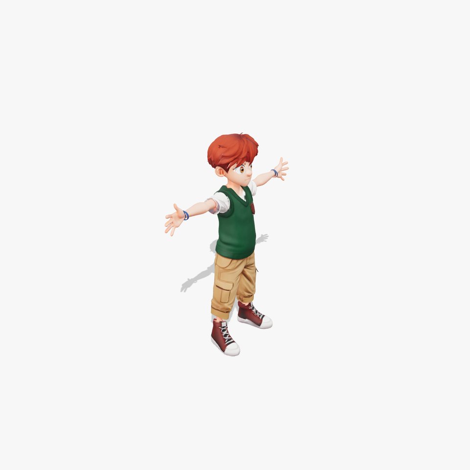Casual Kid Character model pack viewer poster