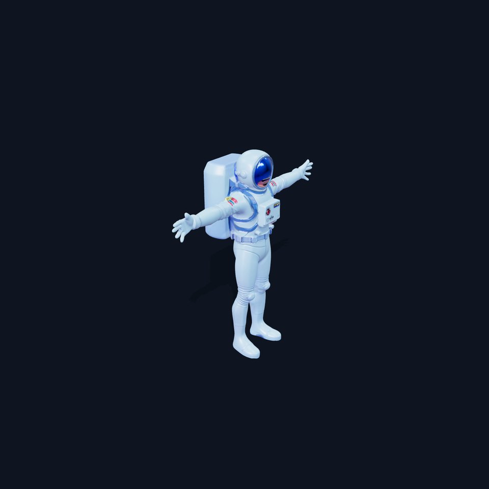 Stylish Astronaut Suit model pack viewer poster