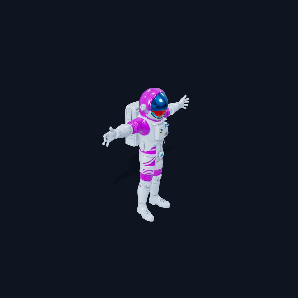 Vibrant Astronaut Suit model pack viewer poster