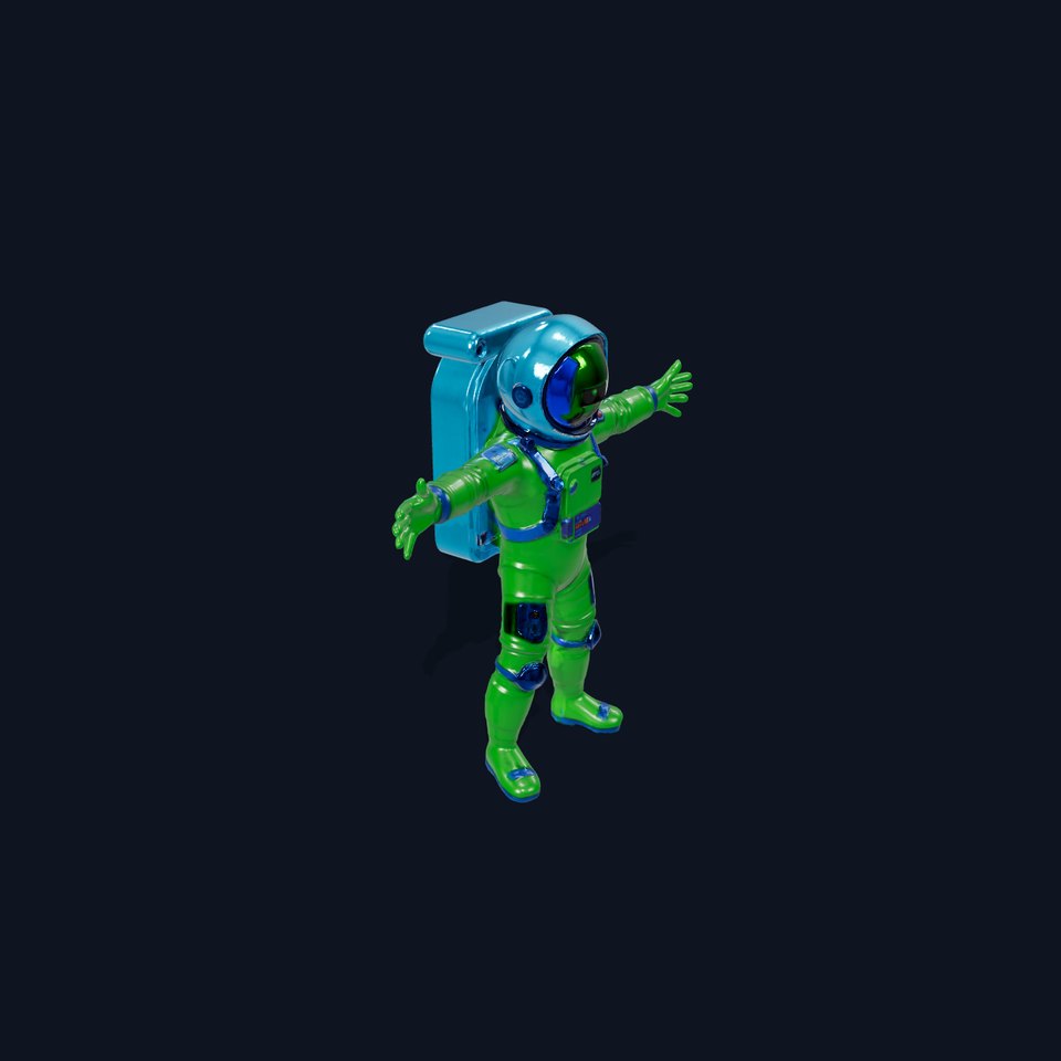 Emerald Space Suit model pack viewer poster