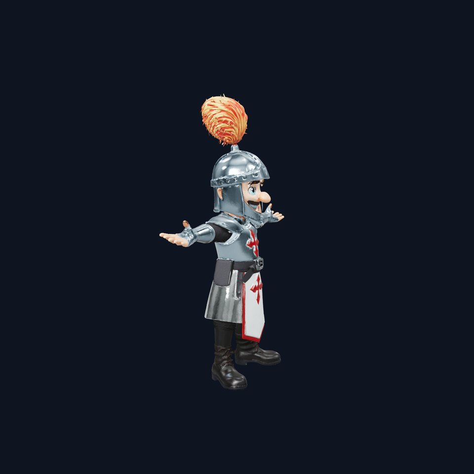 Medieval Knight Armor model pack viewer poster