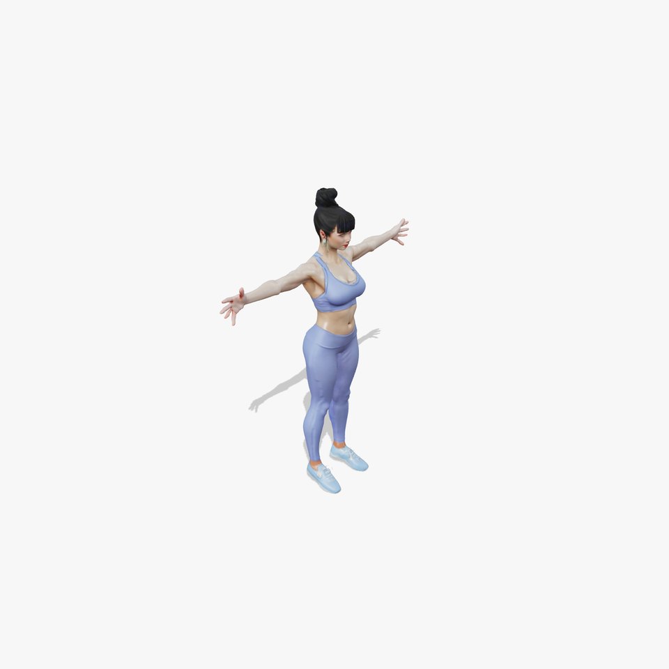 Athletic Model Woman model pack viewer poster