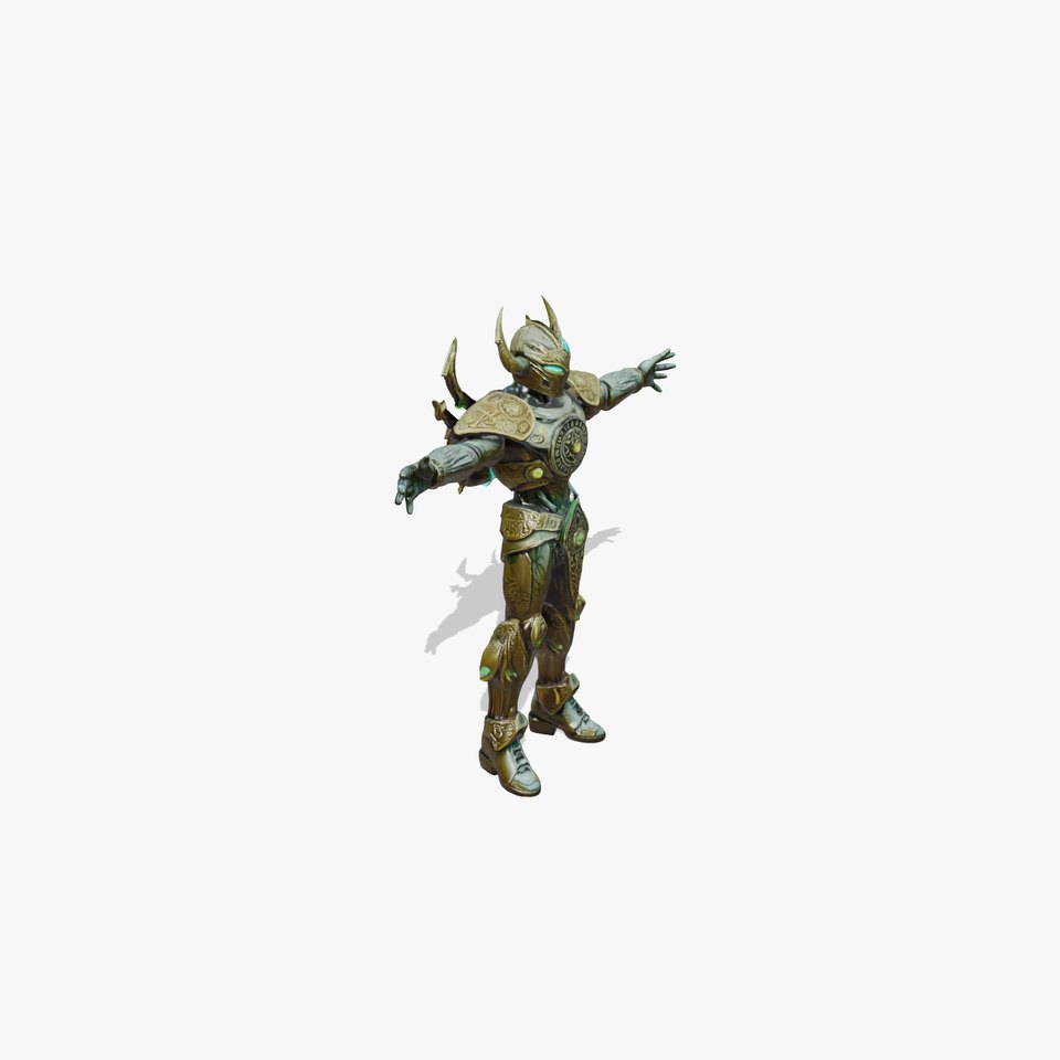 Mystic Warrior Armor model pack viewer poster