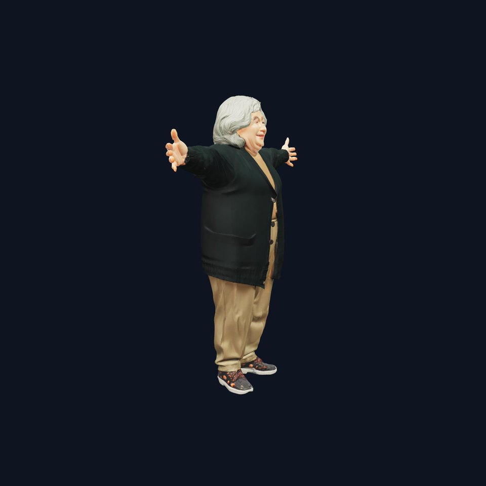 Friendly Senior Character model pack viewer poster